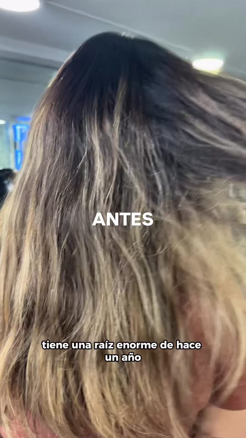 Antes del cambio de color en Jenny de la Cruz Peluqueros