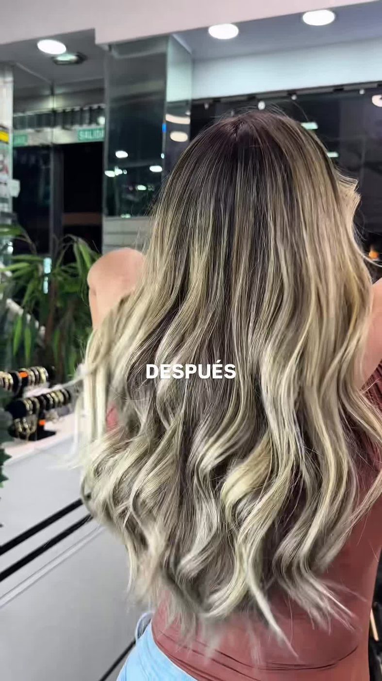 Después del balayage en Jenny de la Cruz Peluqueros